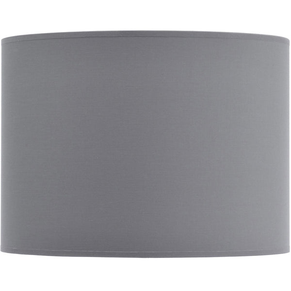 Grey and Silver Lined Drum Lampshade 16 Inch by Libra
