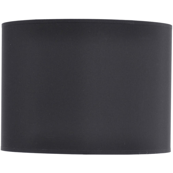 Black and Silver Lined Drum Lampshade 16 Inch by Libra