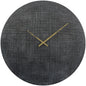 Textured Black And Green Aluminium Wall Clock