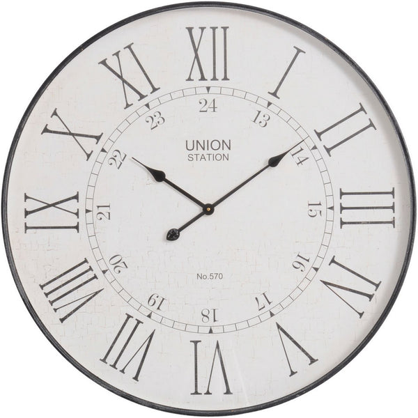 Antique Black Wall Clock by Libra
