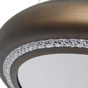 Small Gold Ring Chandelier 80cm by Libra, image 4