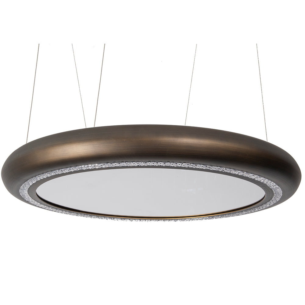 Small Gold Ring Chandelier 80cm by Libra