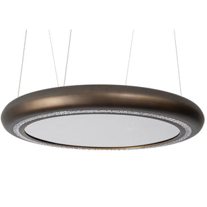 Small Gold Ring Chandelier 80cm by Libra