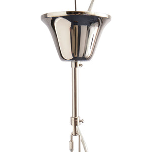 Small Silver Starburst Chandelier by Libra, image 3
