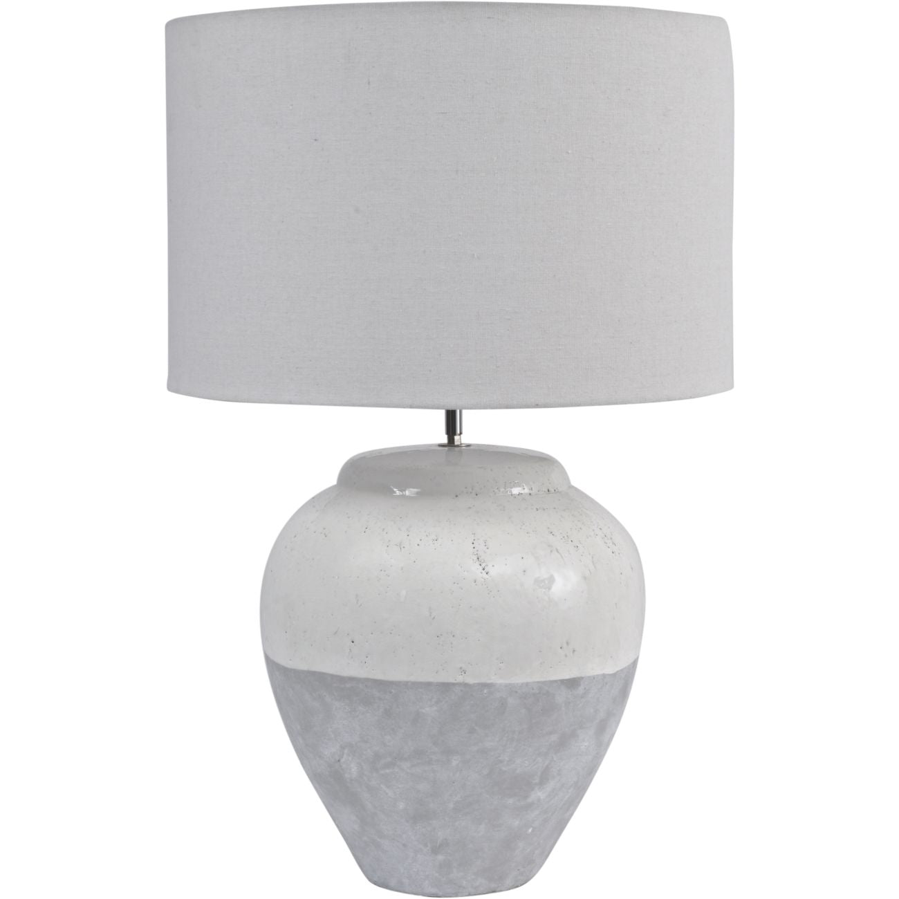 Skyline Grey Porcelain Table Lamp and Shade, Large  E27 60W