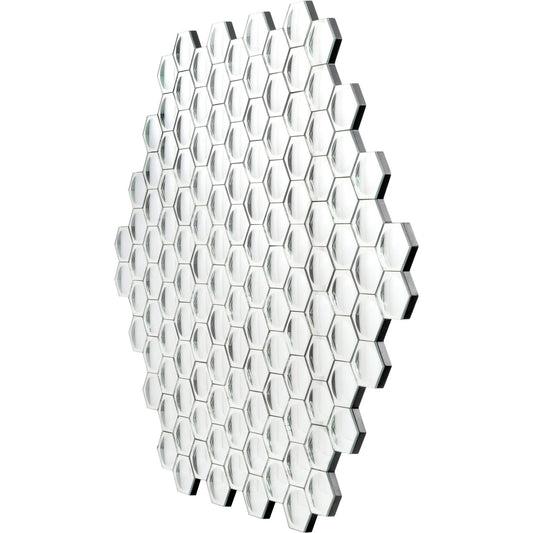 Hexagonal Honeycomb Convex Mirror Wall Art