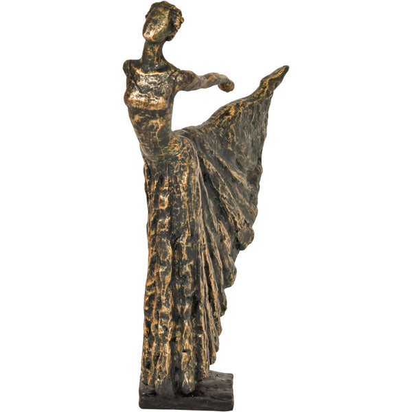 Standing Bronze Resin Lady Dancer Sculpture by Libra, image 2