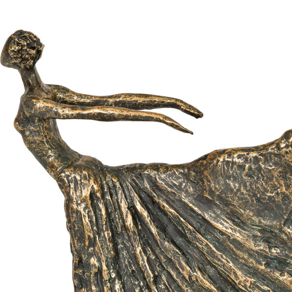 Standing Bronze Resin Lady Dancer Sculpture by Libra, image 4