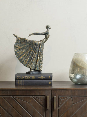 Standing Bronze Resin Lady Dancer Sculpture by Libra, image 5