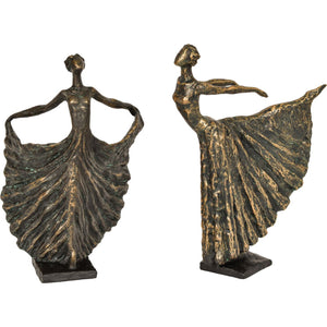 Standing Bronze Resin Lady Dancer Sculpture by Libra, image 6