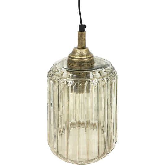 Urban Copper Lustre Glass Pendant 32 cm height E27 60W