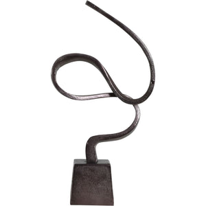 Metallic Bronze Aluminium Wellness Sculpture on Base by Libra, image 3