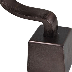 Metallic Bronze Aluminium Wellness Sculpture on Base by Libra, image 5