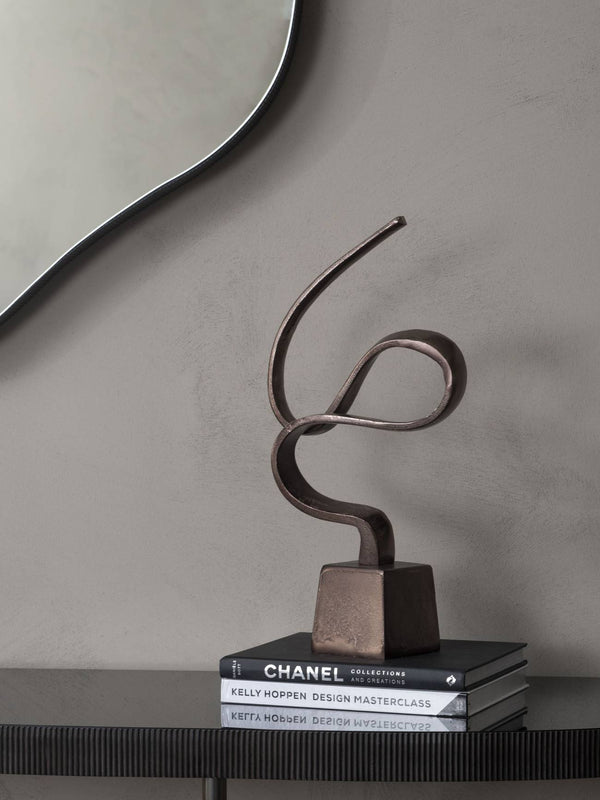 Metallic Bronze Aluminium Wellness Sculpture on Base by Libra, image 6