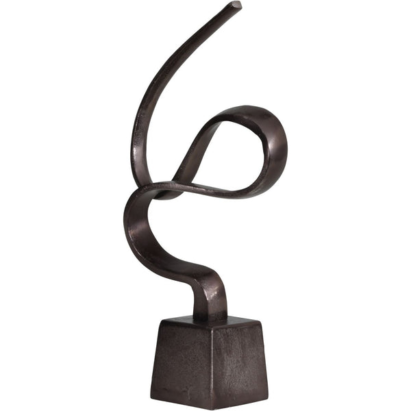 Metallic Bronze Aluminium Wellness Sculpture on Base by Libra