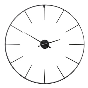 Tiverton Black Skeleton Wall Clock 80cm by Libra