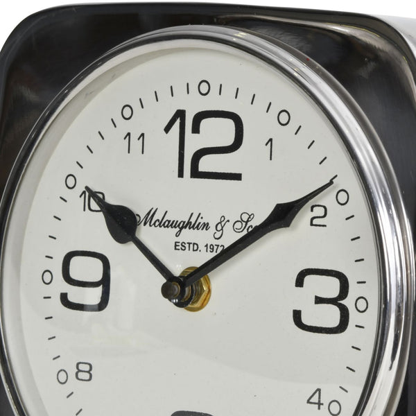 Vickery Silver Nickel Square Mantel Clock on Stand by Libra, image 4