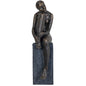 Thinking Lady Sculpture In Bronze Resin