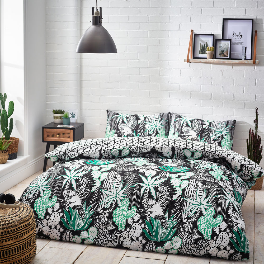 Arizona Sb Duvet Set White/black