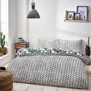 Arizona Double Duvet Set White/Black - Riva