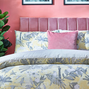 Colony Palm Single Duvet Set Yellow - Riva