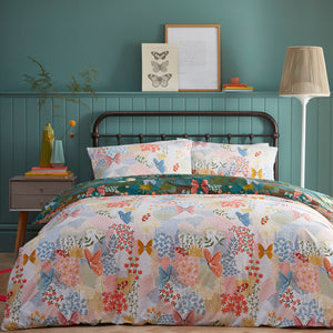 Forage Double Duvet Set Teal - Riva
