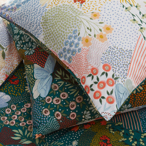 Forage Double Duvet Set Teal - Riva