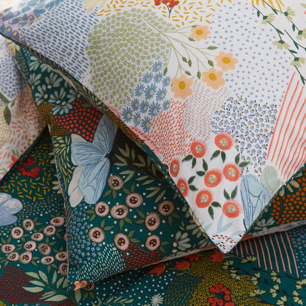 Forage Double Duvet Set Teal - Riva