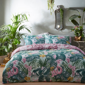 Medinilla Single Duvet Set Mint/Lilac - Riva