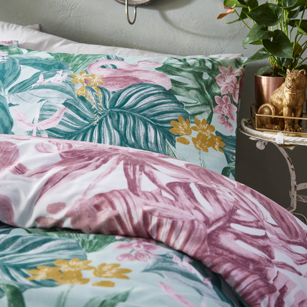 Medinilla Single Duvet Set Mint/Lilac - Riva