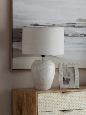 Speckle Glazed Table Lamp with Shade by Libra, image 6