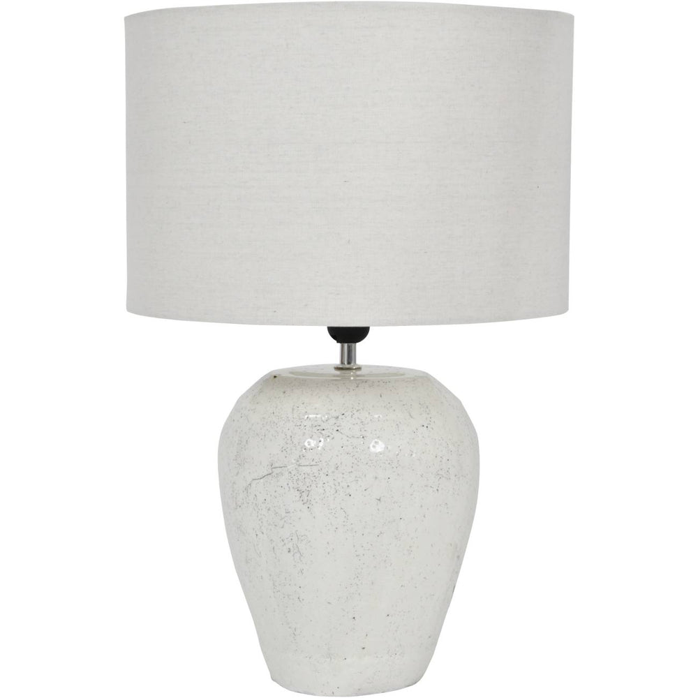 Speckle Glazed Table Lamp with Shade by Libra
