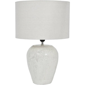 Speckle Glazed Table Lamp with Shade by Libra