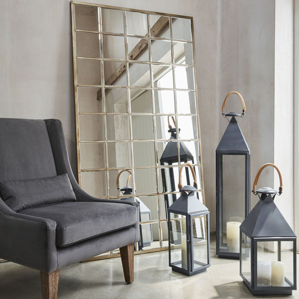 Blakely Floor Standing Leaning Mirror Gold 100x180cm by Libra, image 6
