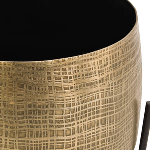 Clyde Tabletop Brass Set of 2 Planters by Libra, image 4