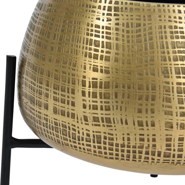Clyde Tabletop Brass Set of 2 Planters by Libra, image 5