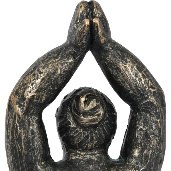 Iris Praying Feminine Form Resin Sculpture by Libra, image 4