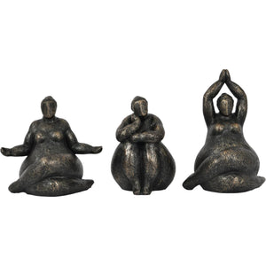 Iris Praying Feminine Form Resin Sculpture by Libra, image 6