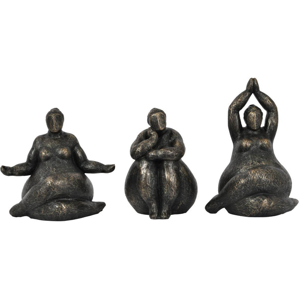 Iris Praying Feminine Form Resin Sculpture by Libra, image 6