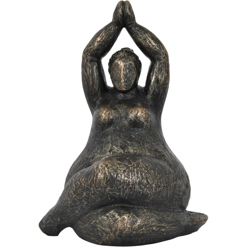 Iris Praying Feminine Form Resin Sculpture by Libra