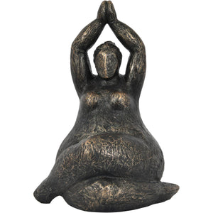 Iris Praying Feminine Form Resin Sculpture by Libra