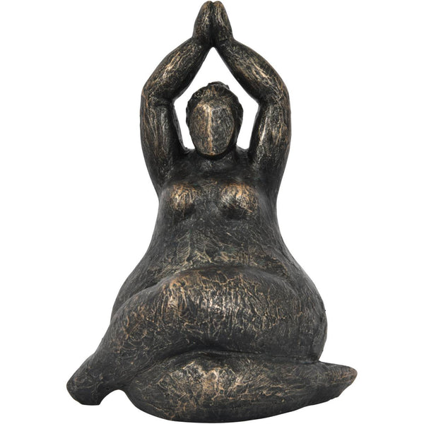 Iris Praying Feminine Form Resin Sculpture by Libra