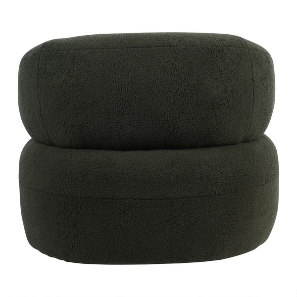 Luna Occasional Chair in Hunter Green Boucle by Libra, image 3