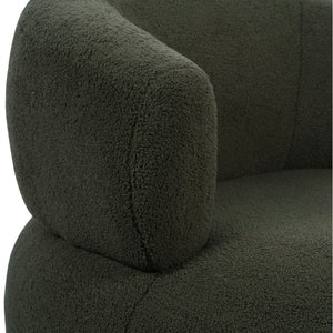 Luna Occasional Chair in Hunter Green Boucle by Libra, image 4