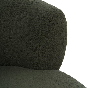 Luna Occasional Chair in Hunter Green Boucle by Libra, image 5