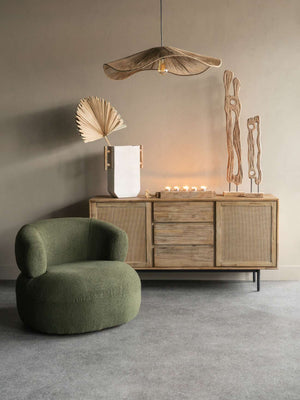Luna Occasional Chair in Hunter Green Boucle by Libra, image 7