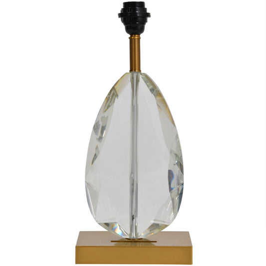 Teardrop Lamp on Brass, suits 14 inch shade E27 60W