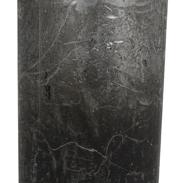 Black and Silver Ombre Pillar Candle 10x20cm by Libra, image 2