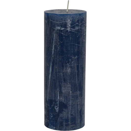 Libra Ocean Blue Rustica Pillar Candle 7x19cm