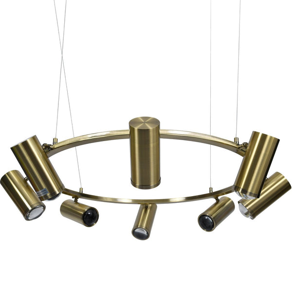 Stukely Eight Spotlight Pendant Lamp by Libra